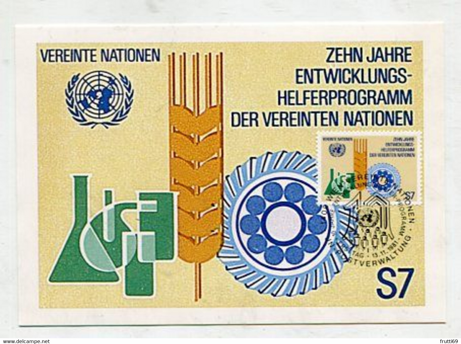 MC 099094 UNO VIENNA - Wien - 10 Jahre Entwickelungshelferprogramm  - 1981 - Maximum Cards