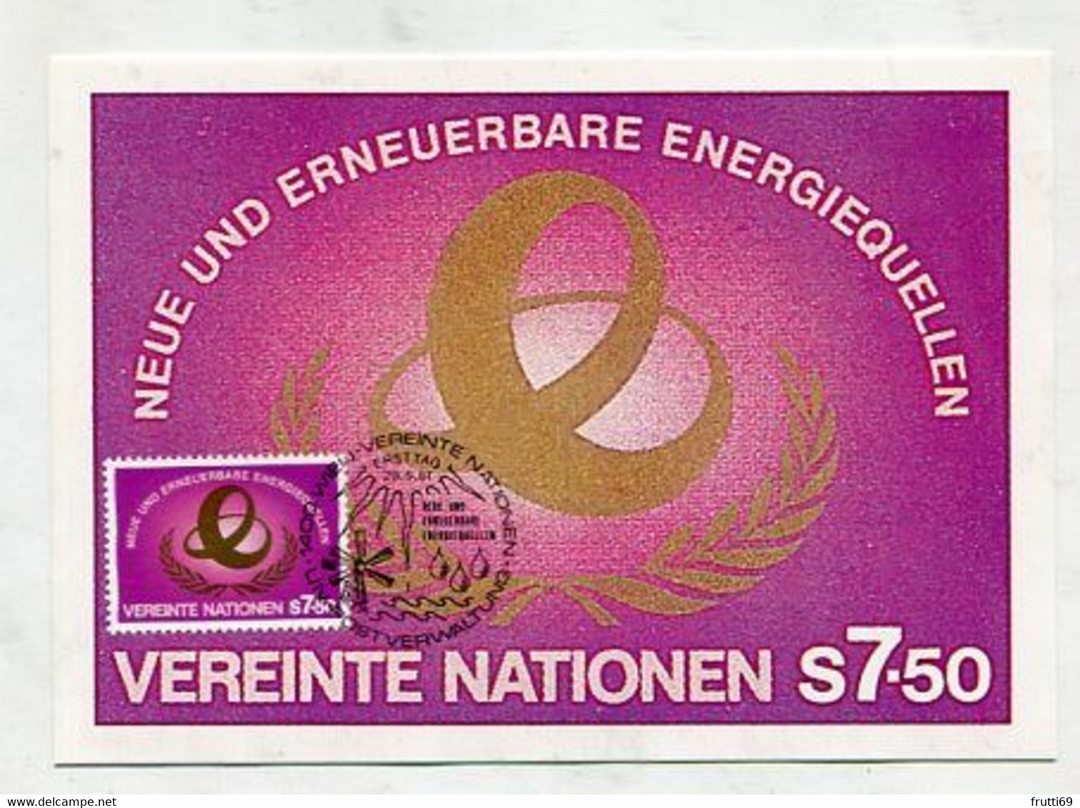 MC 099096 UNO VIENNA - Wien - Neue Und Erneuerbare Energiequellen  - 1981 - Maximum Cards