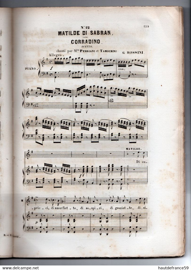 RECUEIL répertoire partitions 1908 paroles & musique , 216 pages  - CHANTEUR DUOS SOPRANO & BASSE édit Brandus & Dufour