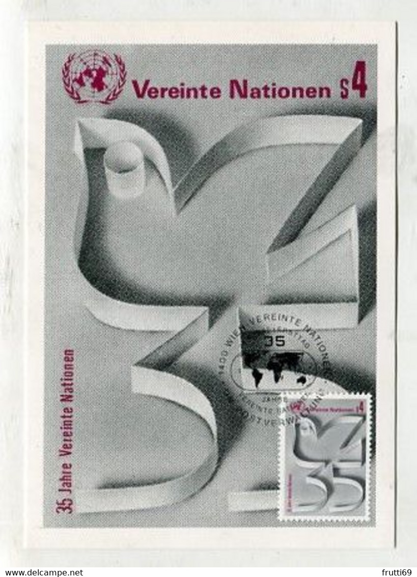 MC 099104 UNO VIENNA - Wien - 35. Jahrestag Der Vereinten Nationen - 1980 - Maximum Cards