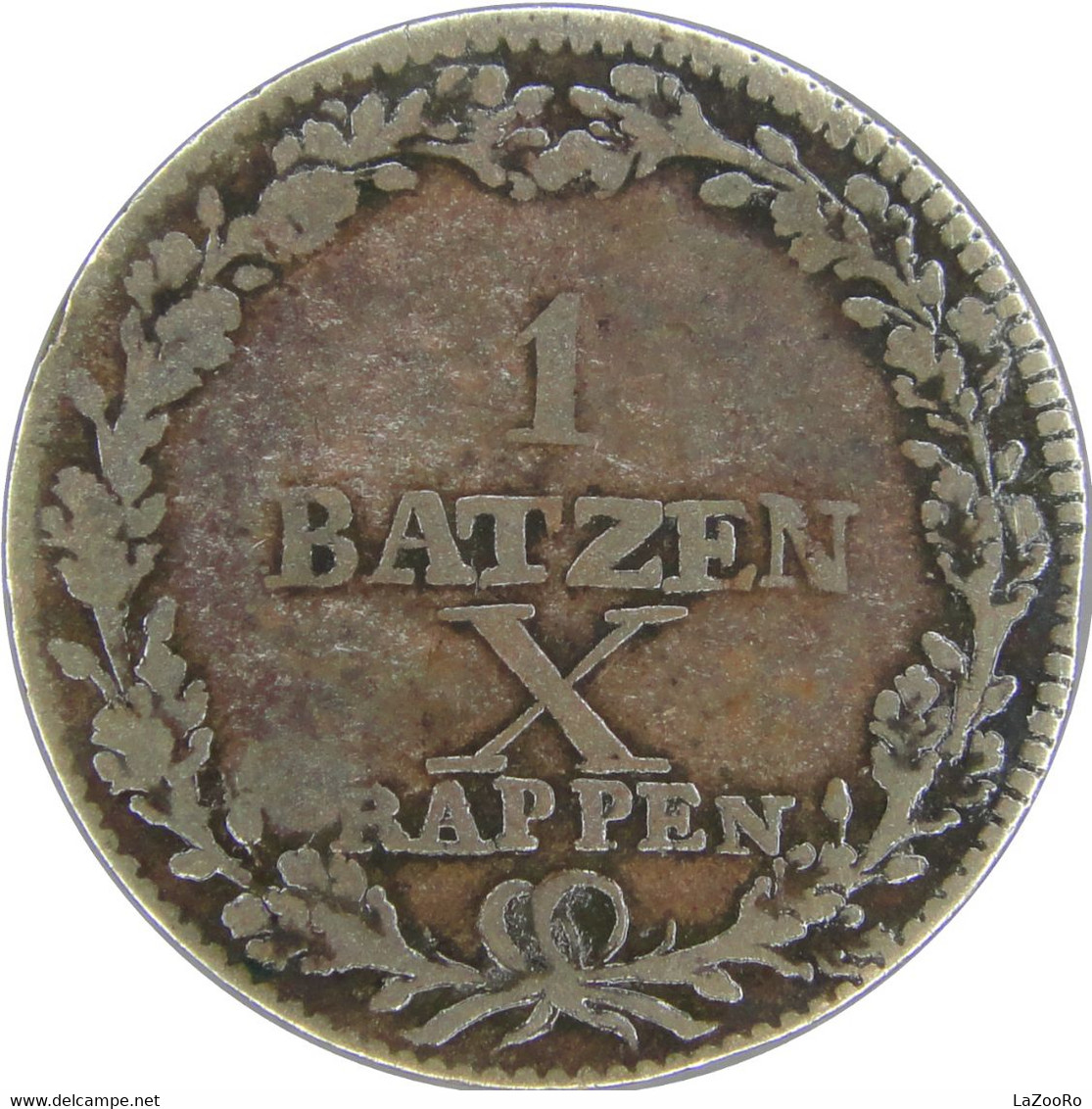 LaZooRo: Switzerland LUZERN 1 Batzen 1810 VF / XF - Silver - Lucerne