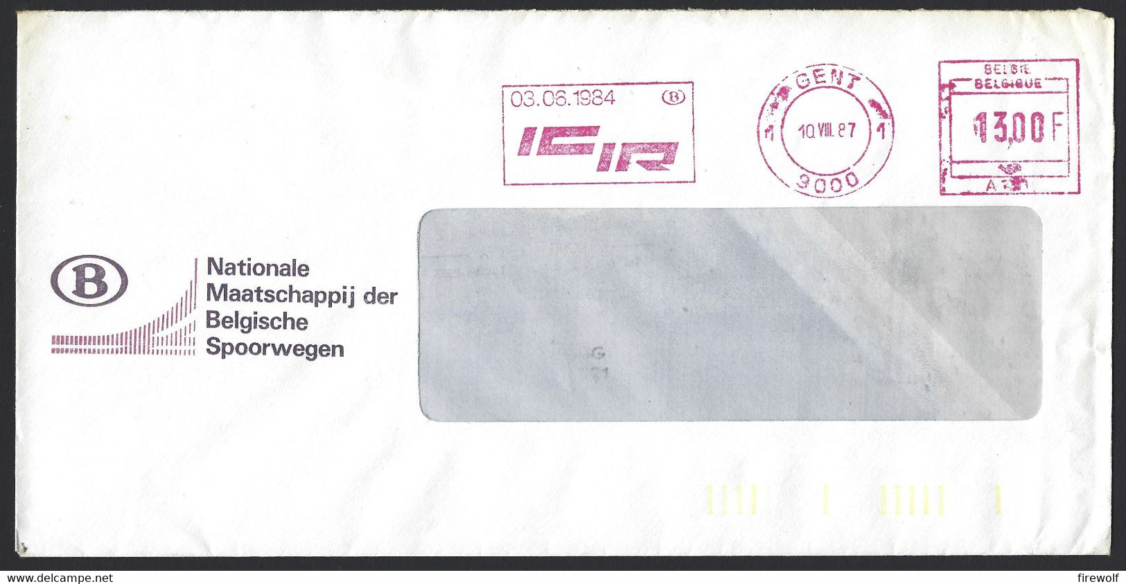 B24 - Belgium - 1987 - Gent - NMBS ICIR - Railways - Sonstige & Ohne Zuordnung