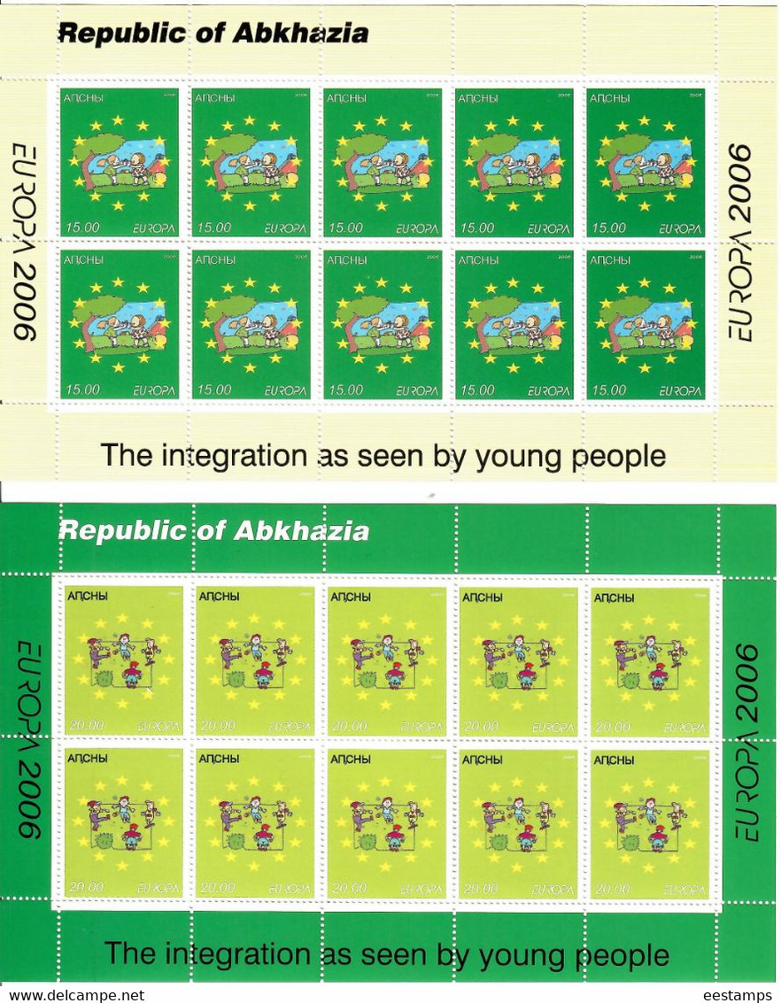 Abkhazia . EUROPA CEPT 2006 (Integration). 2 M/S Of 10 - 2006
