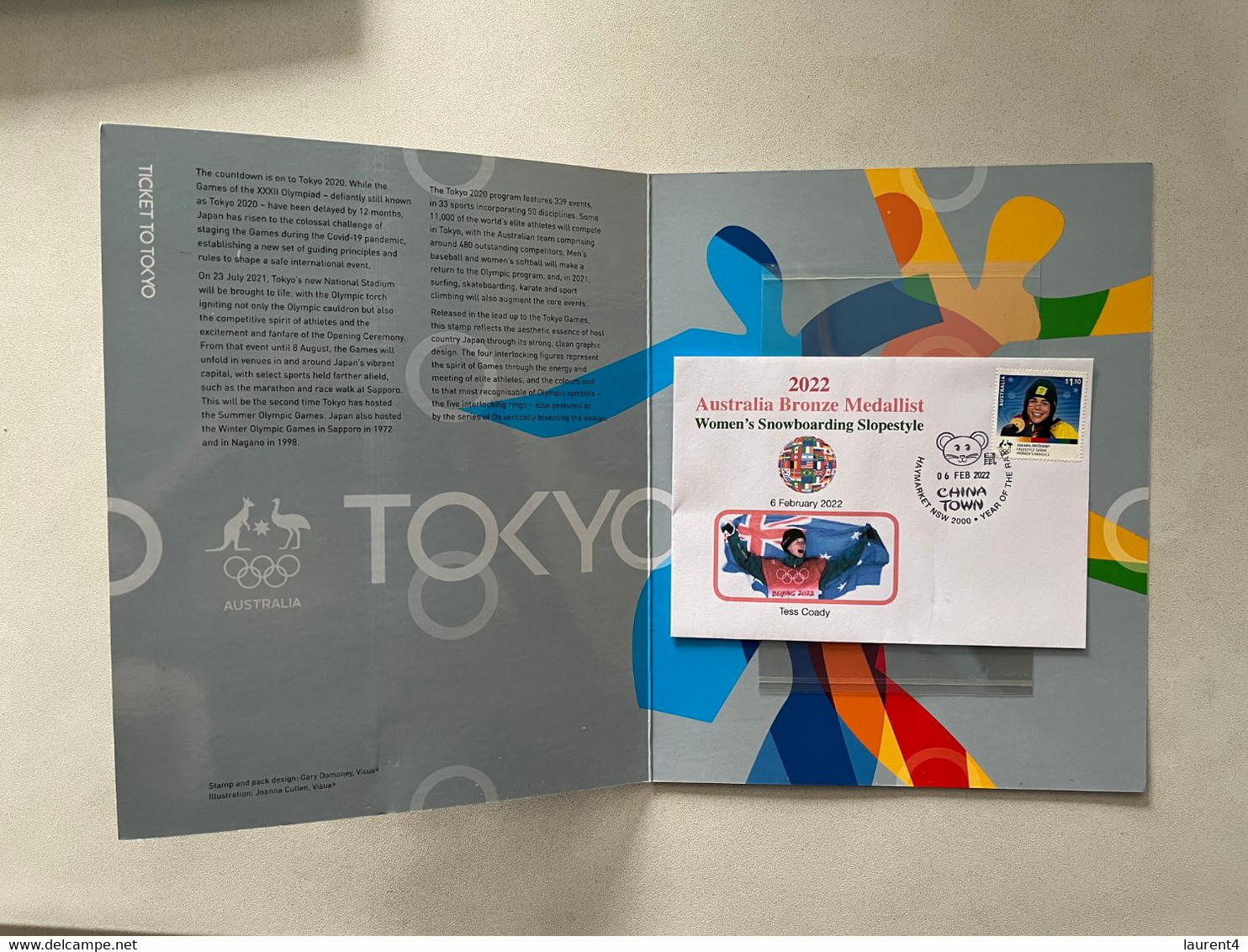 (folder 19-12-2022) Australia Post - 2020 Olypmic Games Tokyo (with 1 Cover For WInter Olympic) Postmarked 6-2-2022 - Presentation Packs