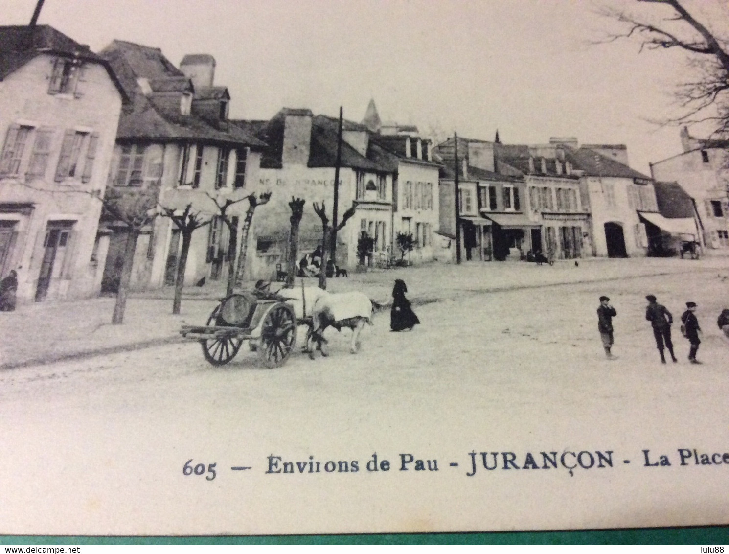 ⭕️ JURANÇON Place Du. Junque Attelage Boeufs - Jurancon