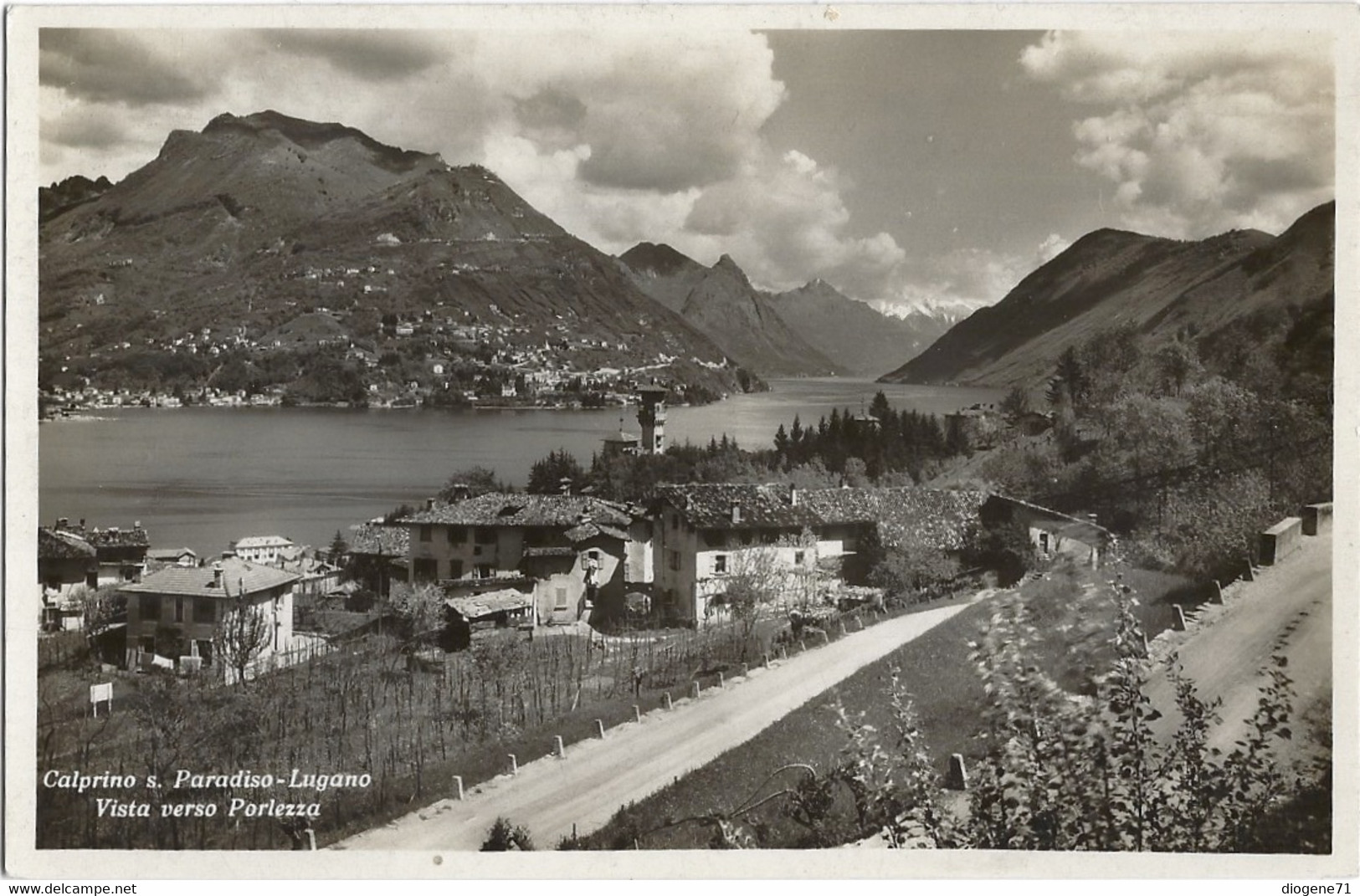 Calprino S. Paradiso-Lugano Vista Verso Porlezza - Paradiso