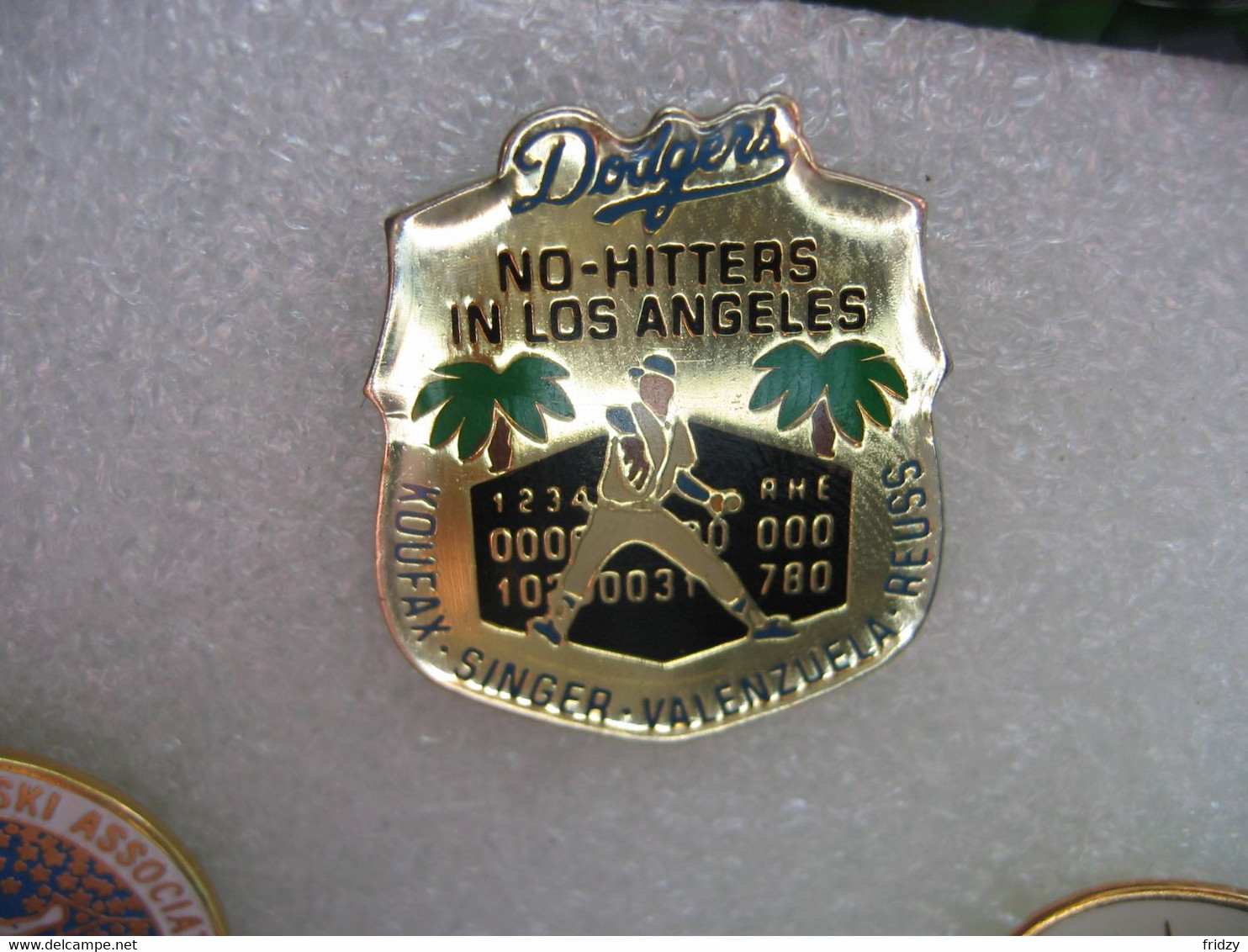 Pin's Des Dodgers De Los Angeles (Baseball). No-Hitters In Los Angeles. Joueurs: Koufax-Singer-Valenzuela-Reuss - Honkbal