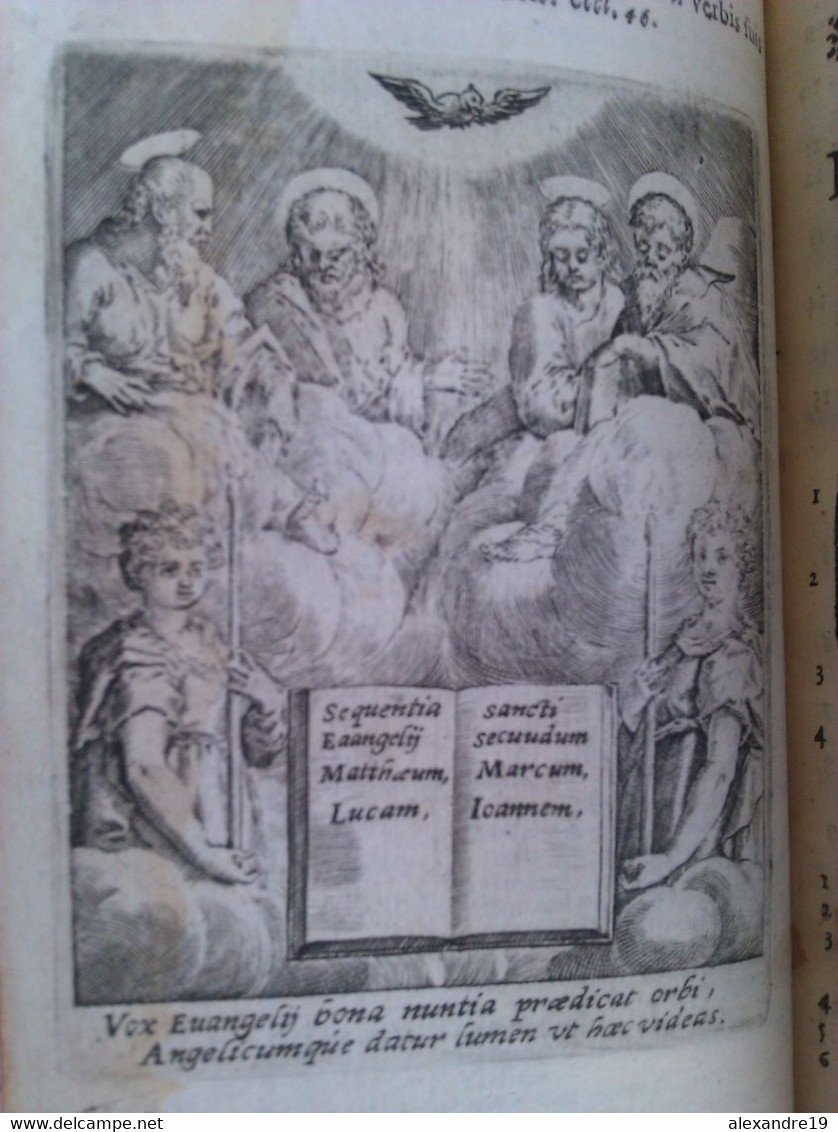 Cesare Becilli, Connexio evangeliorum, 1651. Edité par Sébastien Huré, évangiles religion