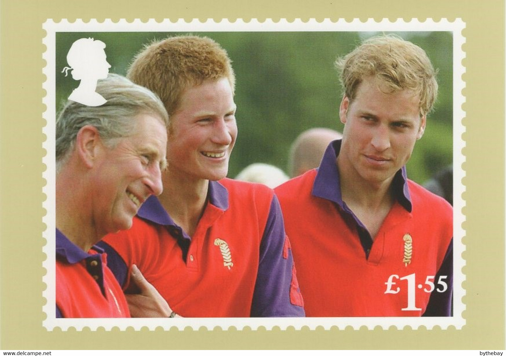 Great Britain 2018 PHQ Card Sc 3801d 1.55pd Princes Charles, William, Harry 70th Birthday - PHQ Cards