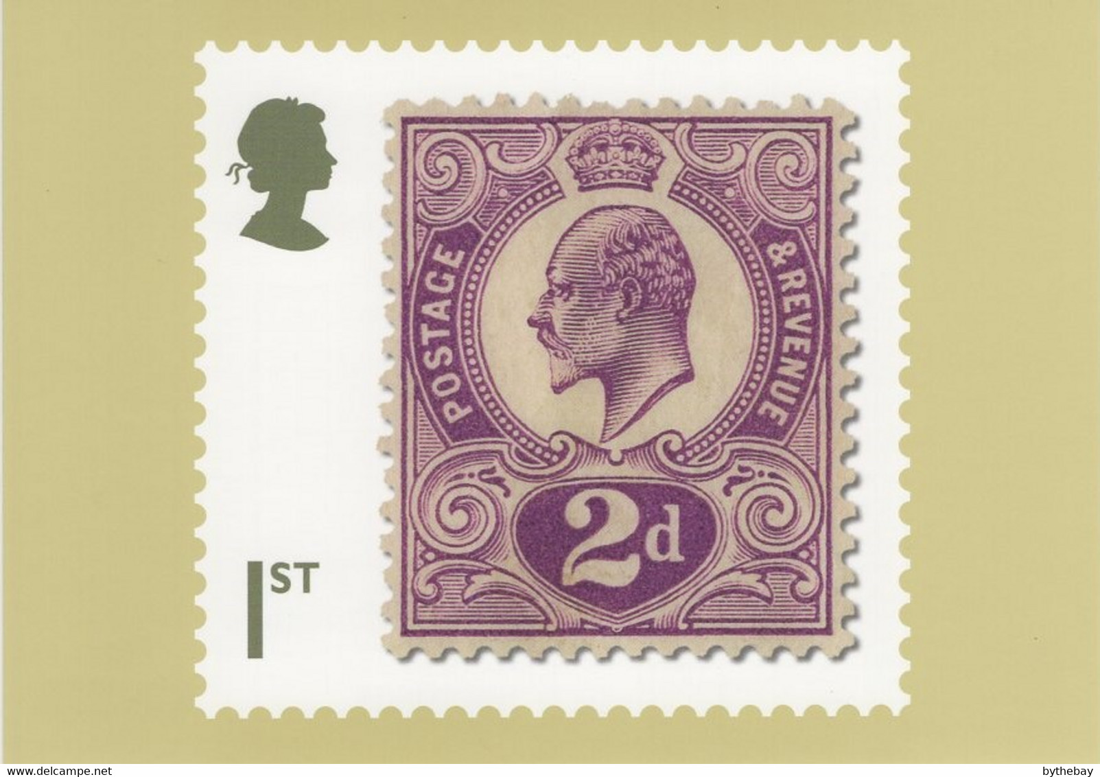 Great Britain 2019 PHQ Card Sc 3802b 1st 1p Edward VII Unissued Classic British Stamps - PHQ Karten