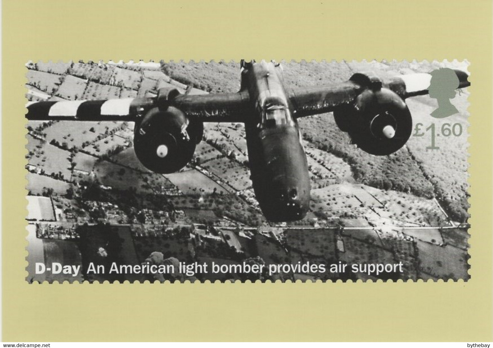 Great Britain 2019 PHQ Card Sc 3857 1.60pd D-Day America Light Bomber - PHQ Karten