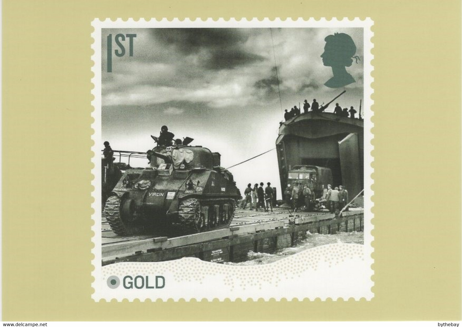 Great Britain 2019 PHQ Card Sc 3859c 1st Gold Beach - Cartes PHQ