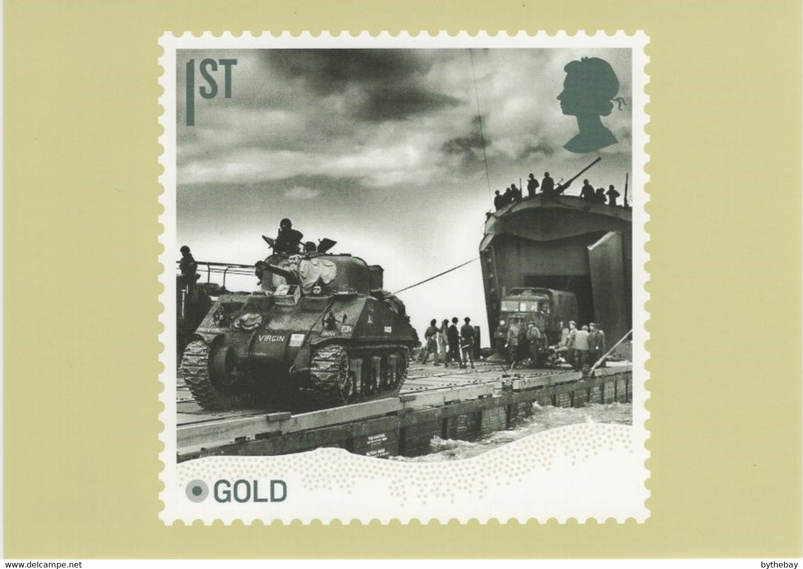 Great Britain 2019 PHQ Card Sc 3859c 1st Gold Beach - PHQ Cards