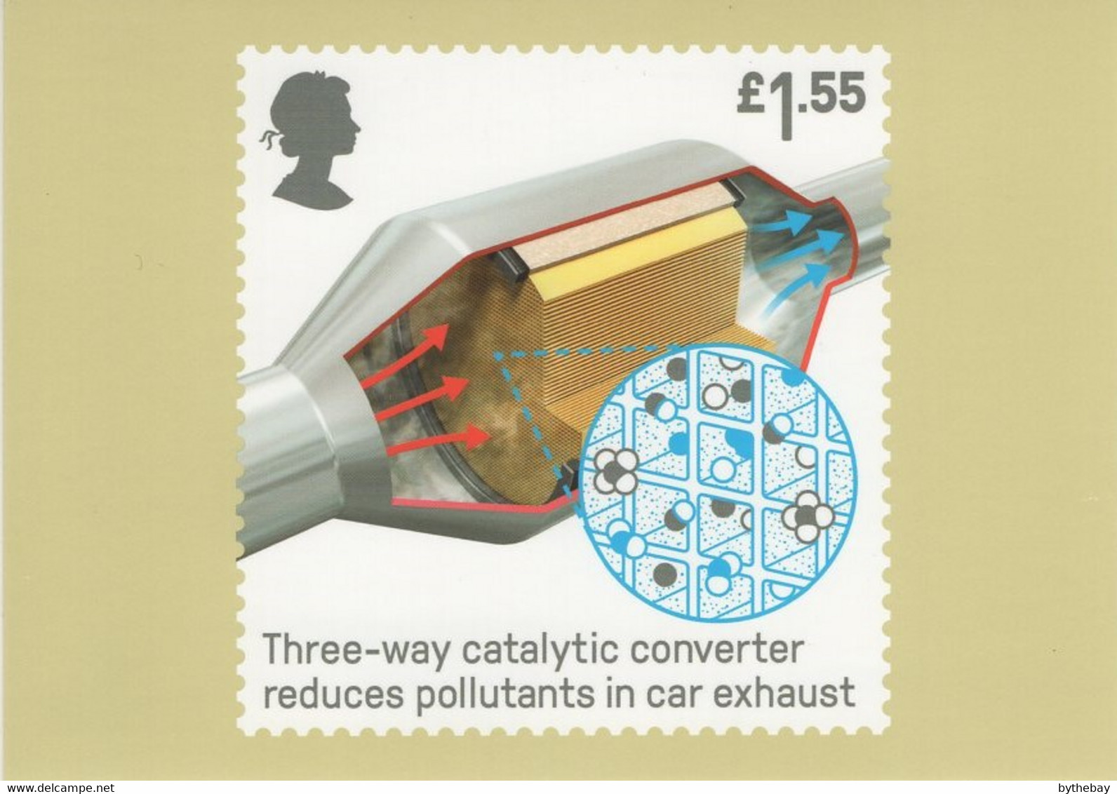 Great Britain 2019 PHQ Card Sc 3841 1.55pd Three-way Catalytic Converter - PHQ Karten