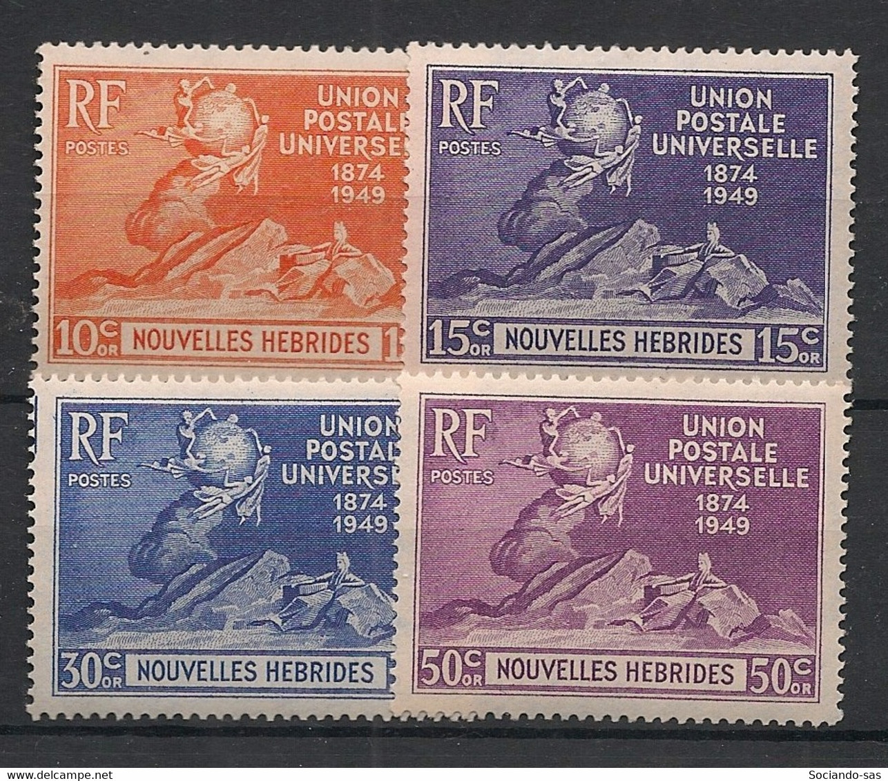 NOUVELLES HEBRIDES - 1949-50 - N°Yv. 136 à 139 - UPU - Série Complète - Neuf Luxe ** / MNH / Postfrisch - Nuovi