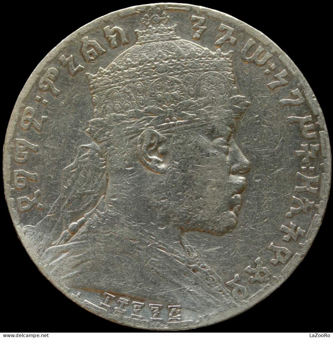 LaZooRo: Ethiopia 1 Birr 1892 VF - Silver - Aethiopien
