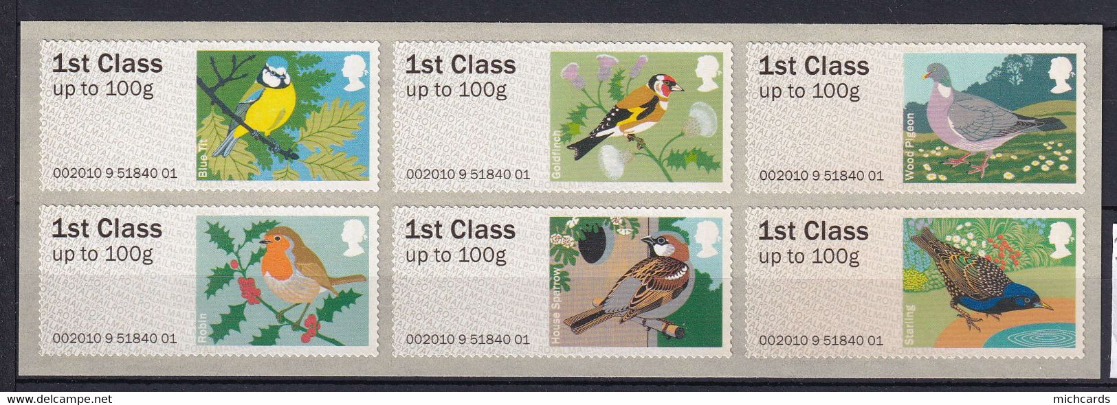 203 GRANDE BRETAGNE 2010 - Y&T 3/8 Distributeur Adhesif - Oiseau - Neuf ** (MNH) Sans Charniere - Post & Go (distributeurs)