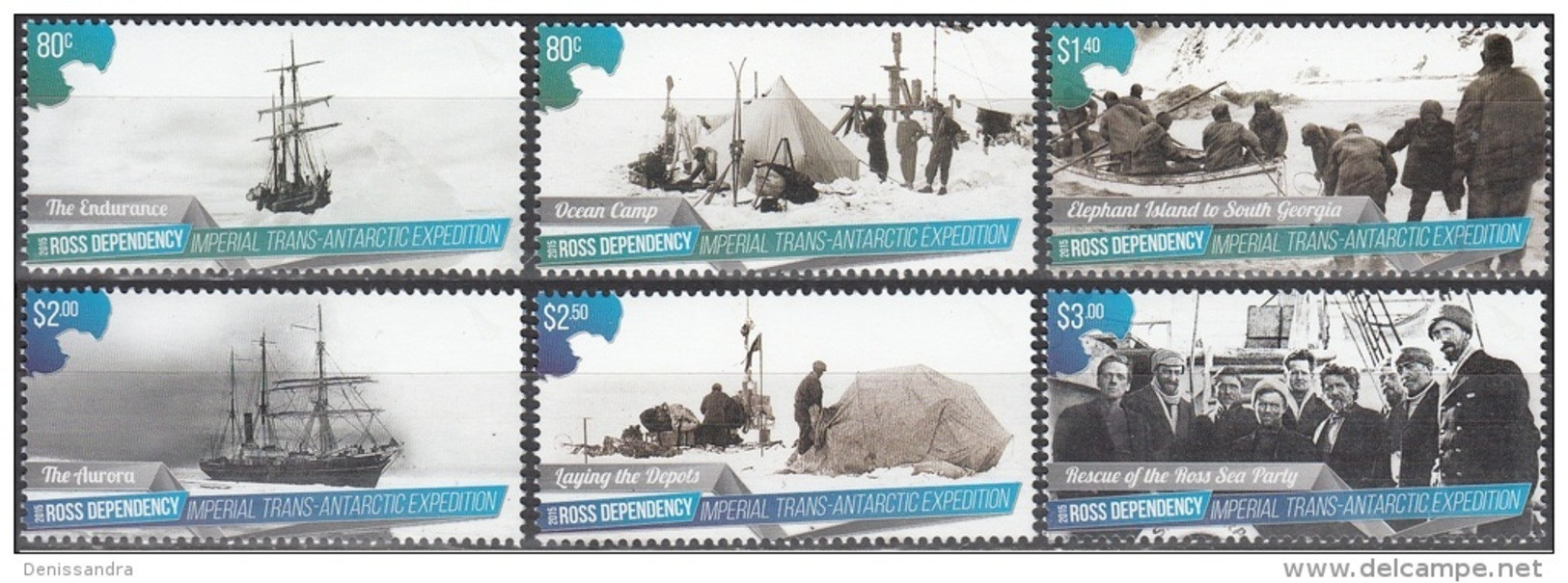 Ross Depency 2015 100 Ans Expedition Trans-Antarctique Neuf ** - Unused Stamps