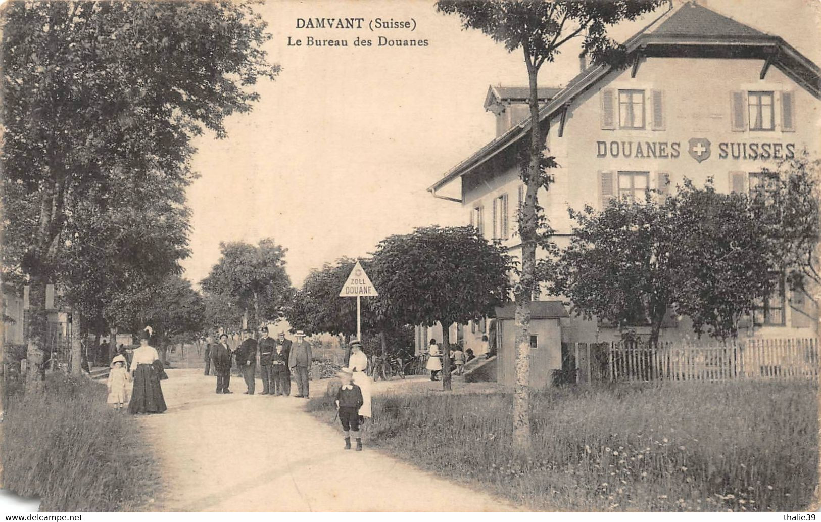 Damvant Douanes Douane Route Villars Lès Blamont Attention état - Damvant