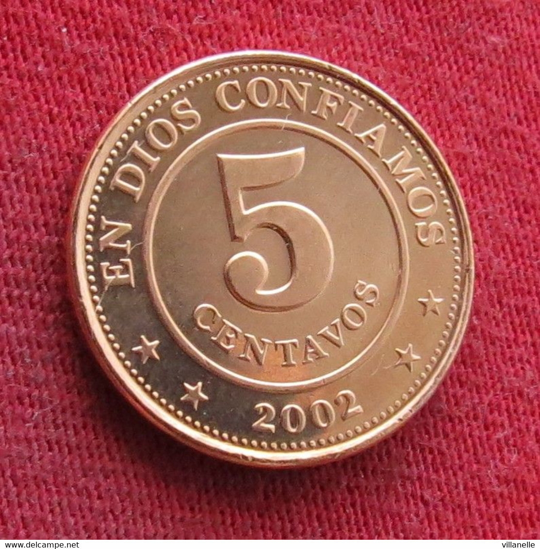 Nicaragua 5 Centavos 2002 UNCºº - Nicaragua