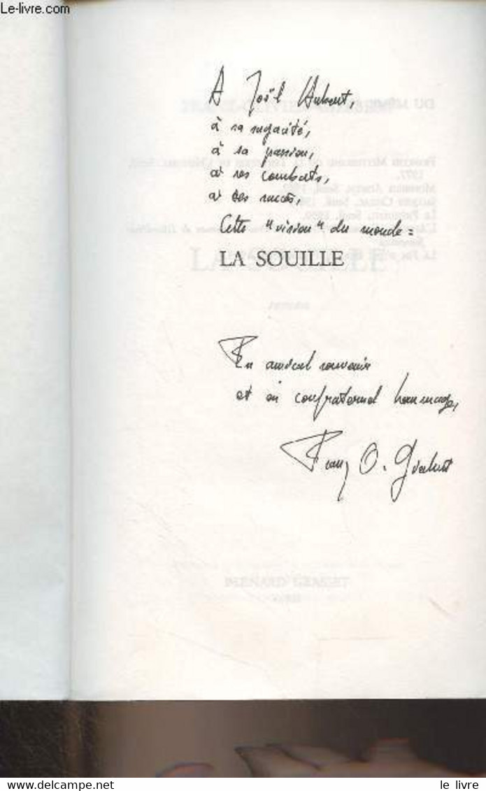 La Souille - Giesbert Franz-Olivier - 1995 - Livres Dédicacés