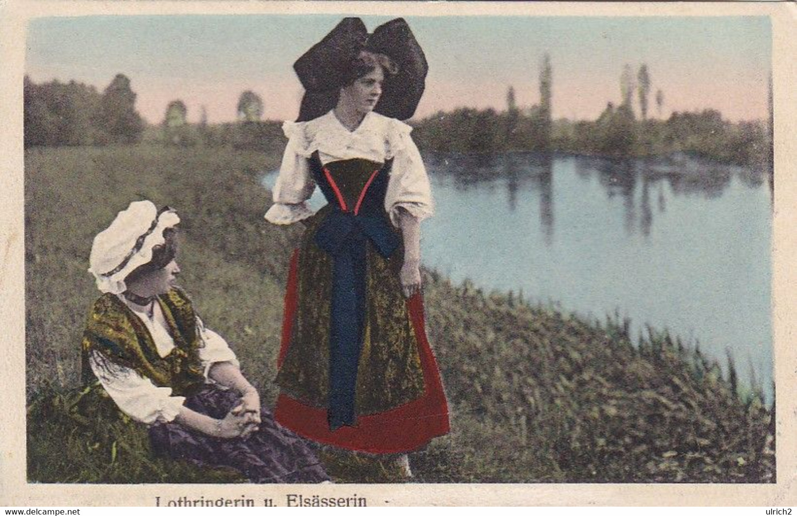 AK Lothringerin Und Elsässerin - Elsass Lothringen - Feldpost 1915 (62277) - Personnages