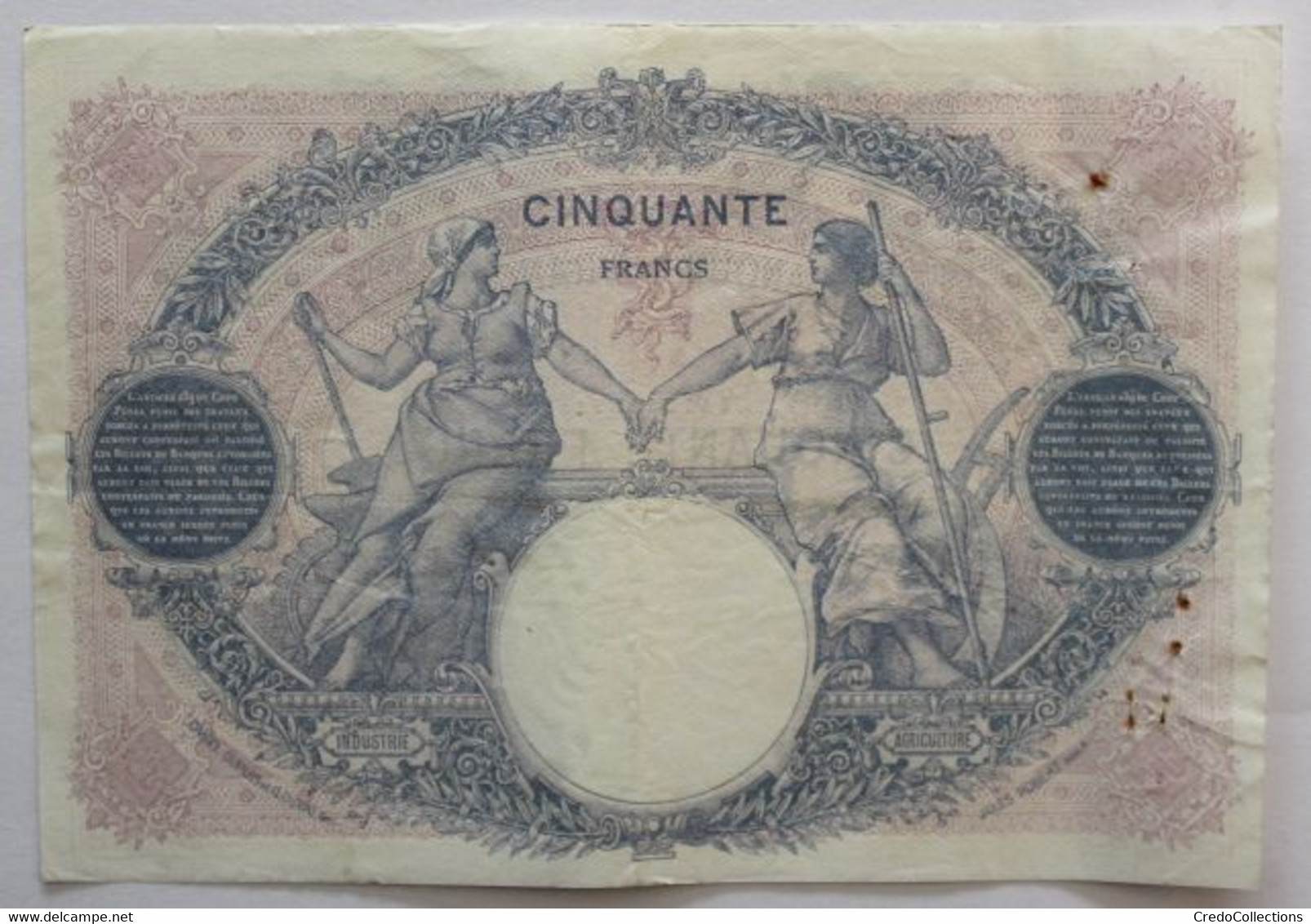 France - 50 Francs - 28-9-1923 - PICK 64g.2 / F14.36 - TTB+ - 50 F 1889-1927 ''Bleu Et Rose''