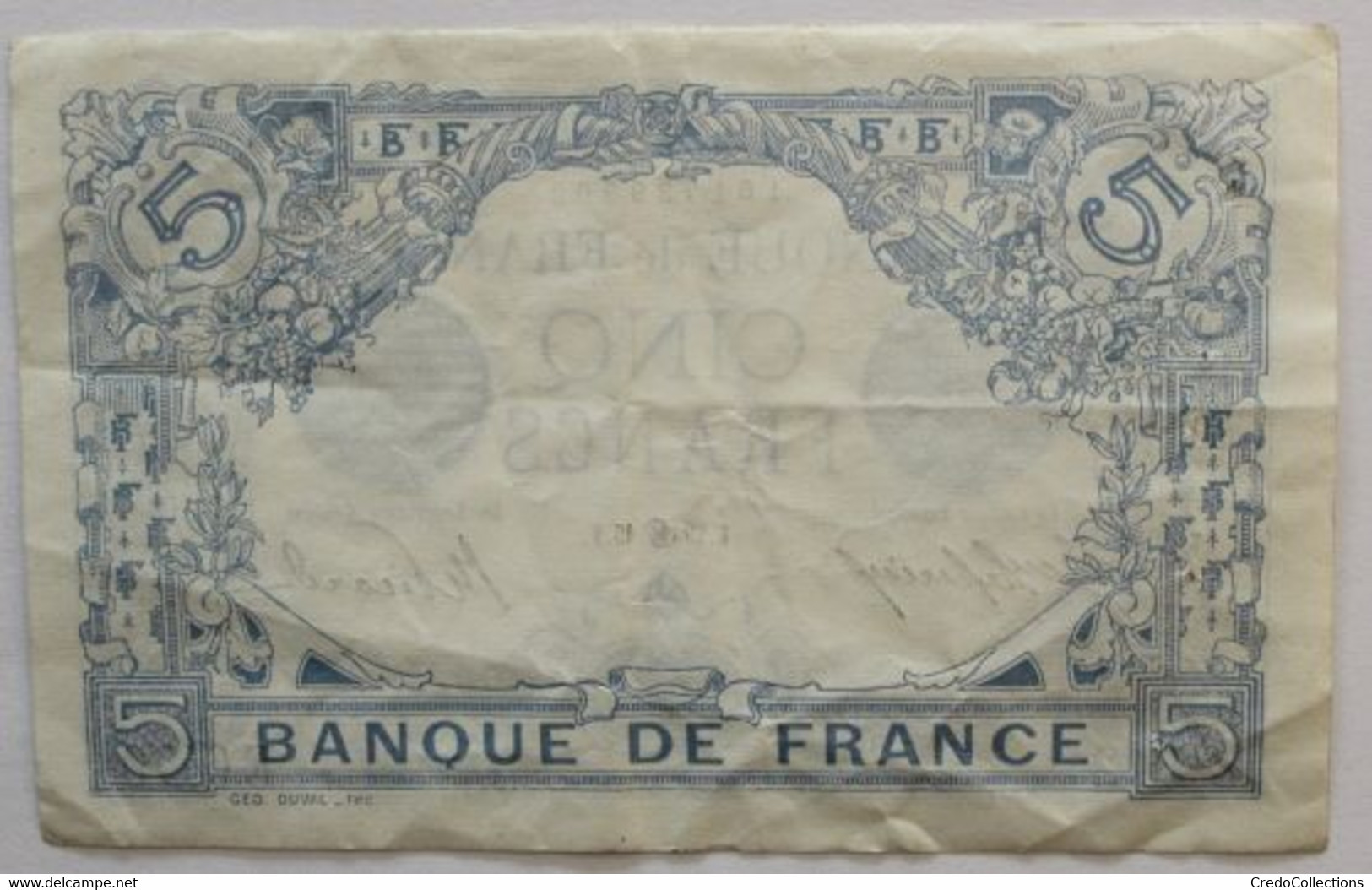 France - 5 Francs - 29-6-1915 - PICK 70a / F2.28 - TTB - 5 F 1912-1917 ''Bleu''