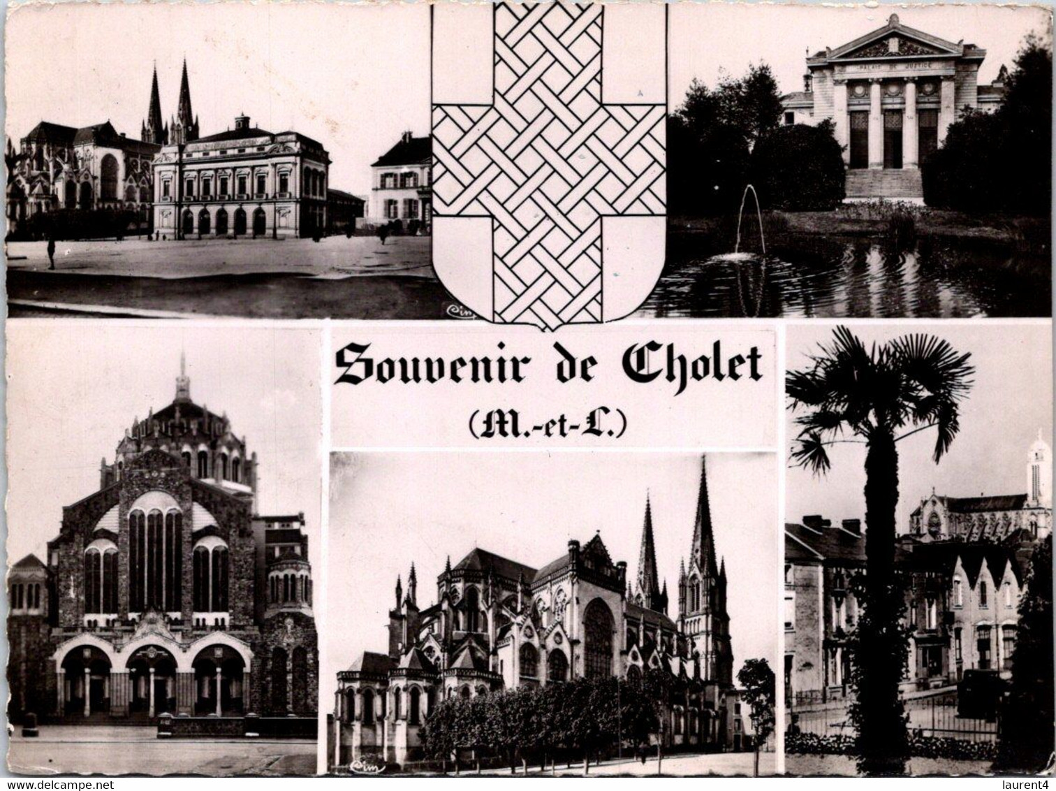 (1 N 17) Spain - B/w - Souvenir De Cholet (posted) - Cholet