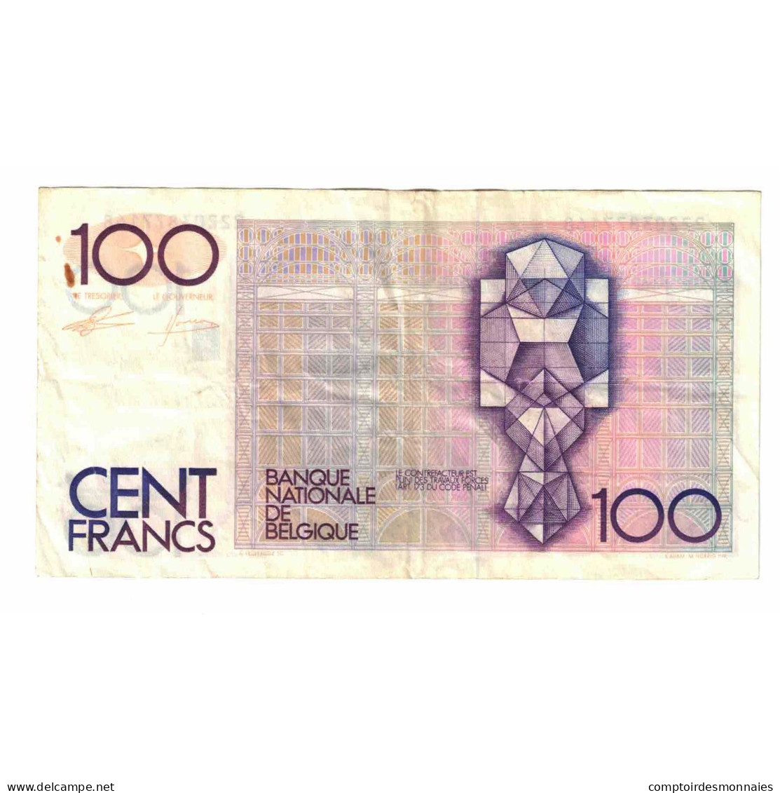 Billet, Belgique, 100 Francs, KM:142a, TTB - 100 Franchi