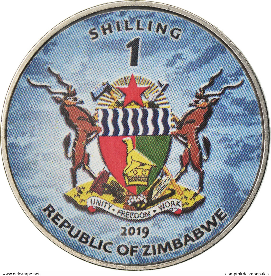 Monnaie, Zimbabwe, Shilling, 2019, Fighter Jet - Panavia Tornado, SPL, Nickel - Simbabwe