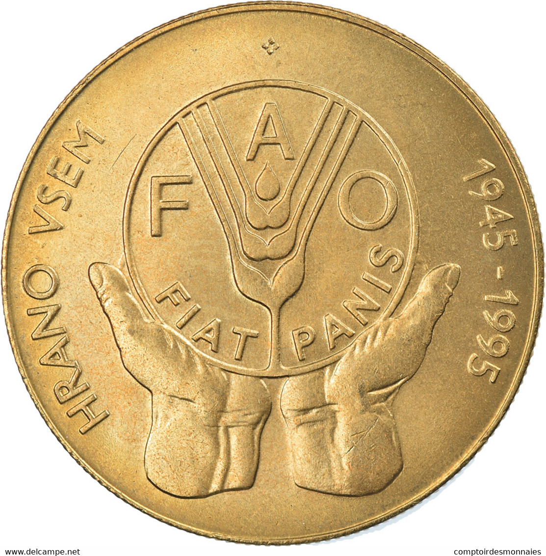 Monnaie, Slovénie, 5 Tolarjev, 1995, FDC, Nickel-brass, KM:21 - Slowenien