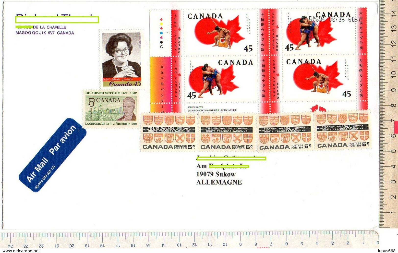 Kanada 1998 MiNr. 1677/ 1678 (2), 347. (4)  +  Auf Brief In Die BRD - Covers & Documents