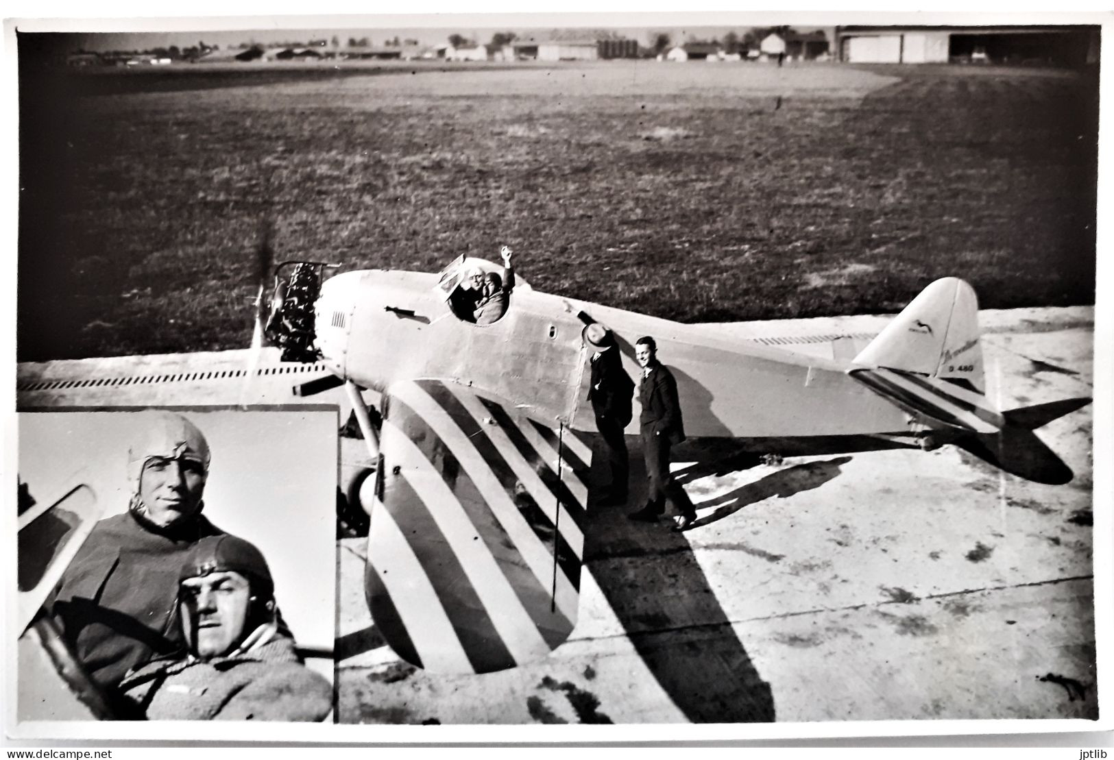 Photographie / Aviation / Anonyme / Non Légendée [DEWOITINE D-480 - Marcel Dewoitine Et Marcel Doret]. - Luftfahrt