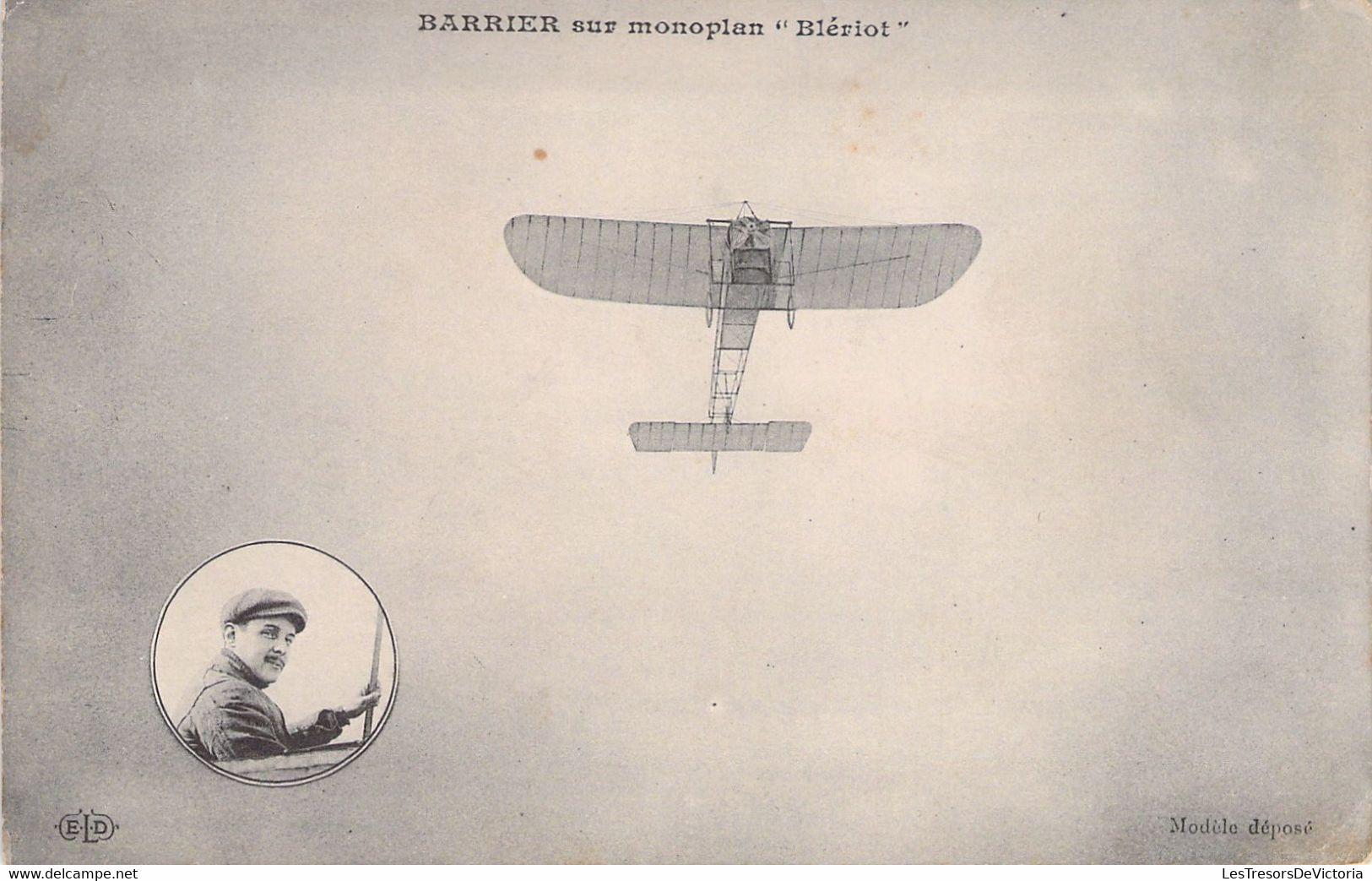 CPA - FRANCE - Aviateur - BARRIER Sur Monoplan BLERIOT - ELD - Airmen, Fliers