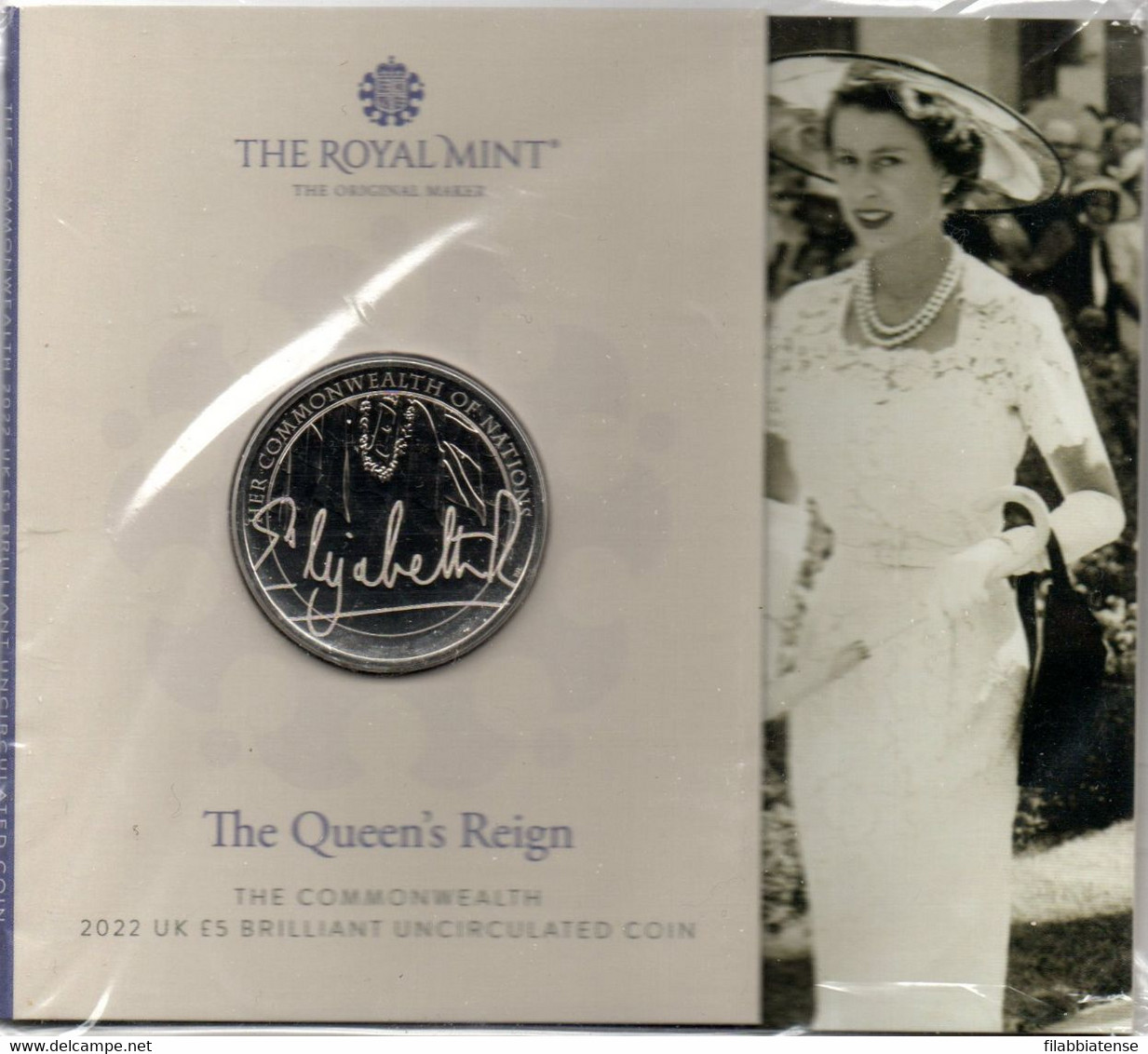 2022 - Gran Bretagna 5 Pounds - The Queen's Reign      ----- - 5 Pond