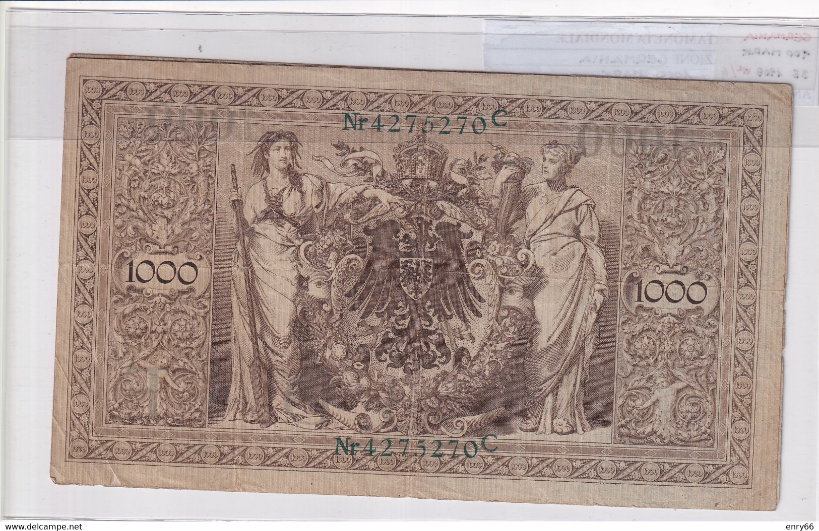 GERMANIA IMPERO 1000 MARK 1910 P 45B - 1.000 Mark