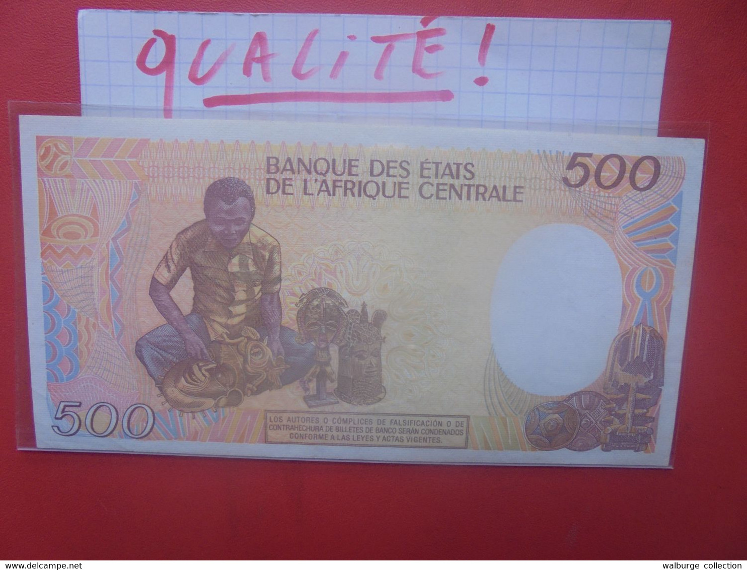 GUINEE EQUATORIALE 500 FRANCS 1985 PEU CIRCULER BELLE QUALITE (B.28) - Aequatorial-Guinea