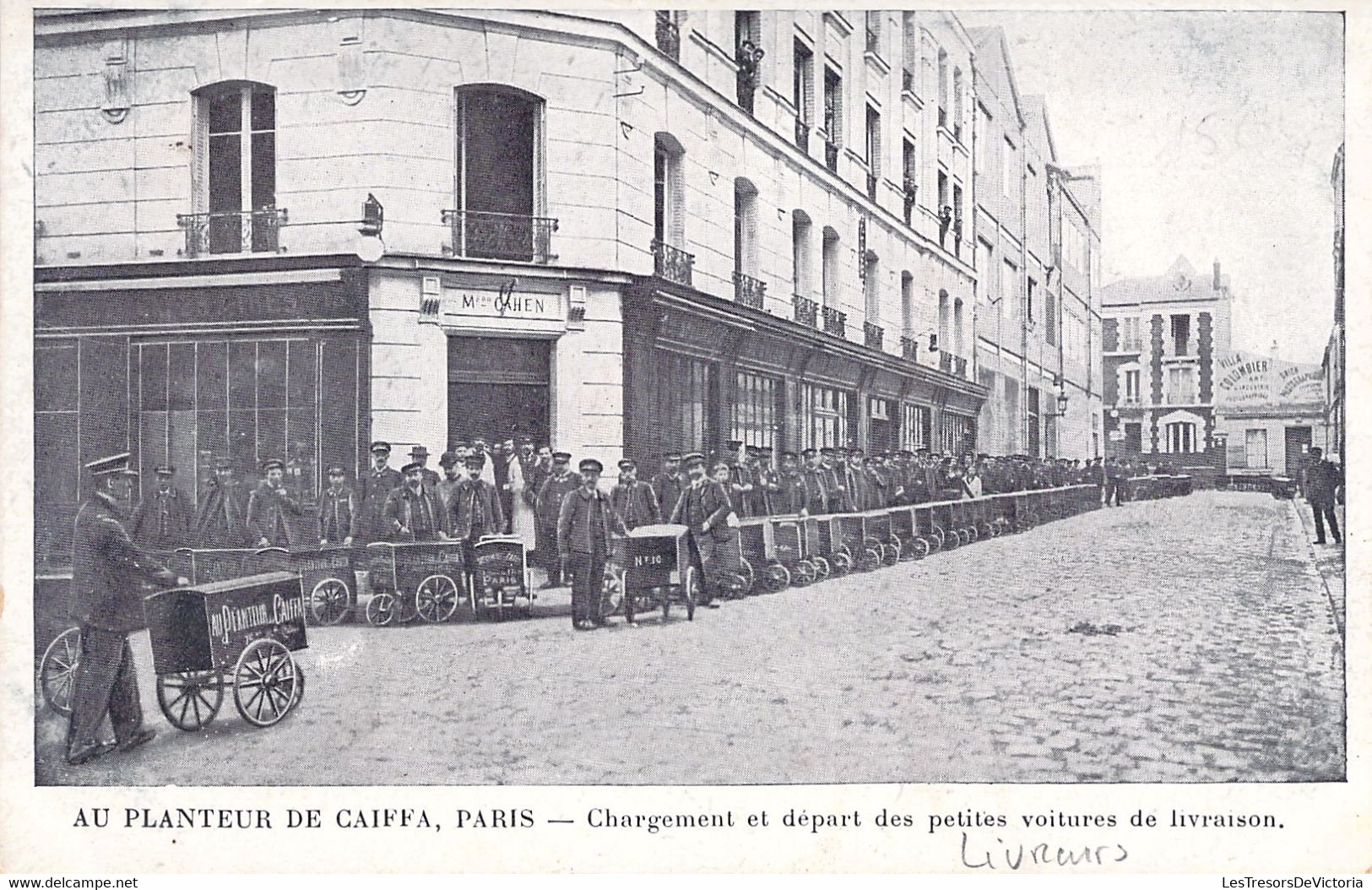 CPA  - PARIS - AU PLANTEUR DE CAIFFA - Chargement Et Départ Des Petites Voitures De Livraison - Livreur - Artisanry In Paris