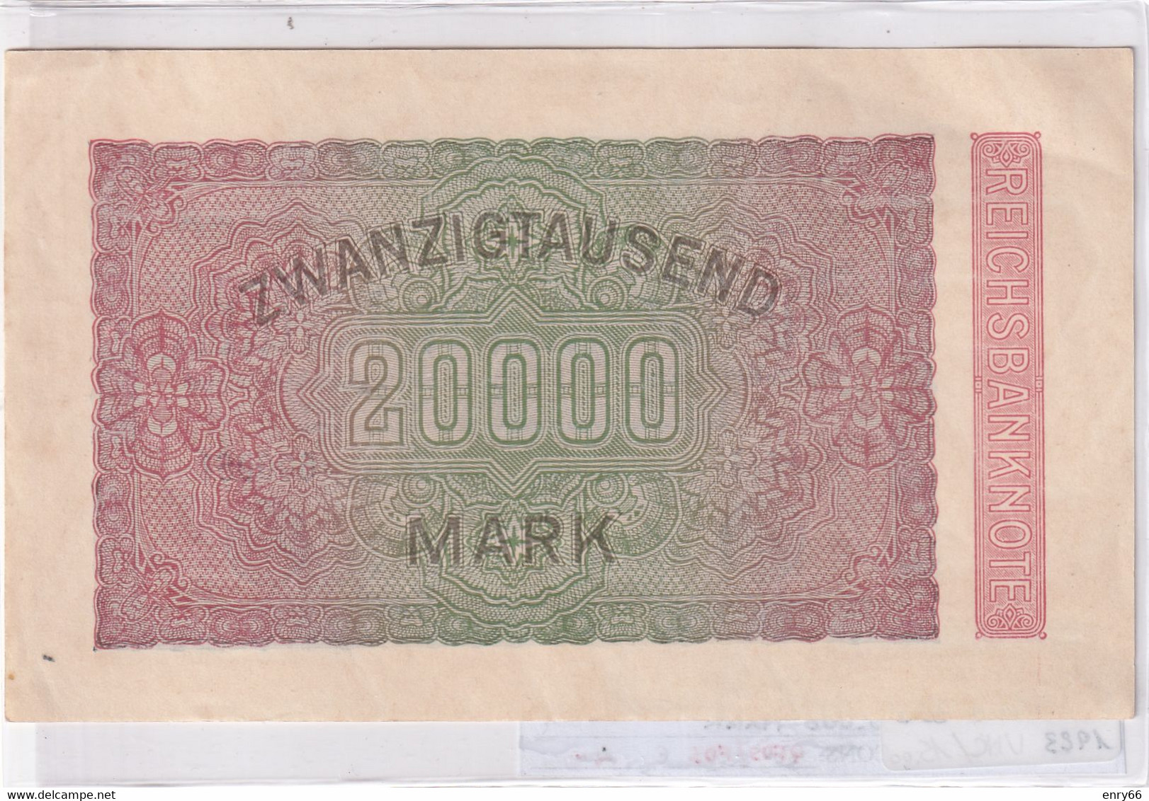 GERMANIA WEIMAR 20'000 MARK 1923 P 85B - 20.000 Mark