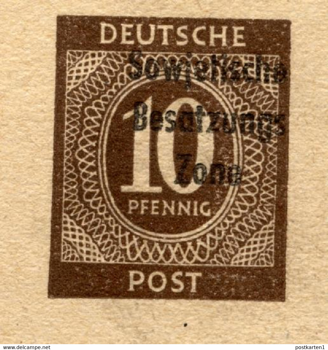 SBZ Postkarte P30I AUFDRUCK Auf P952 Postfrisch 1948 ATTEST RUSCHER 2022 - Entiers Postaux