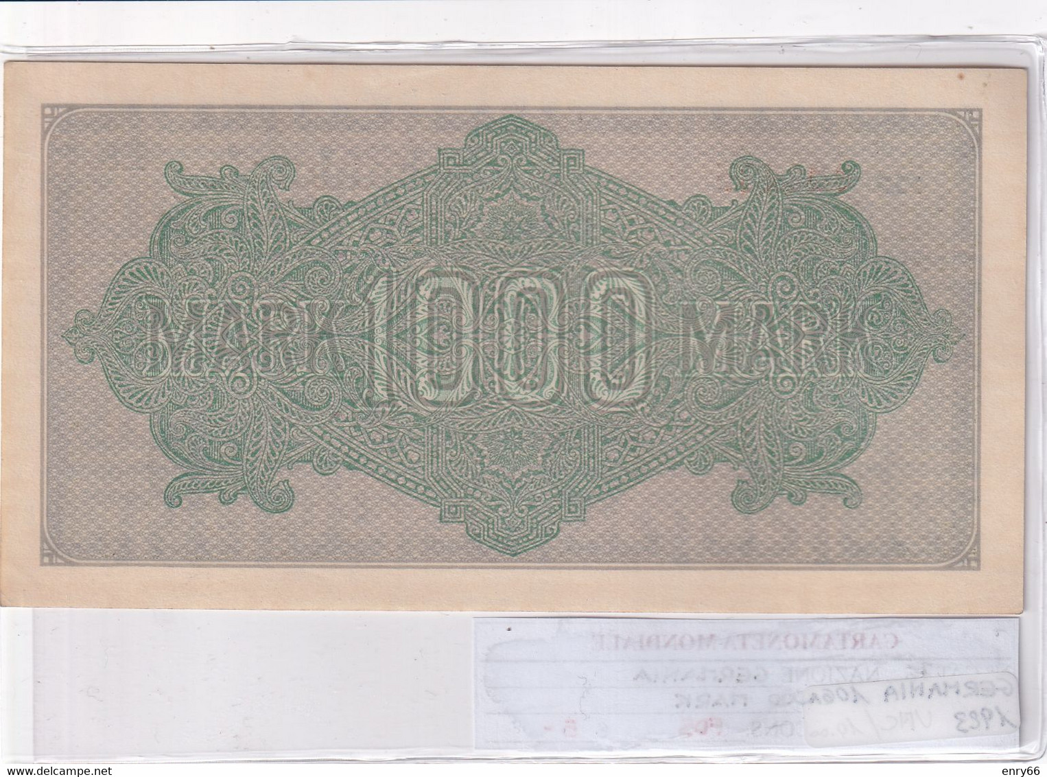 GERMANIA WEIMAR 1'000 MARK 1922 P 76 - 1.000 Mark