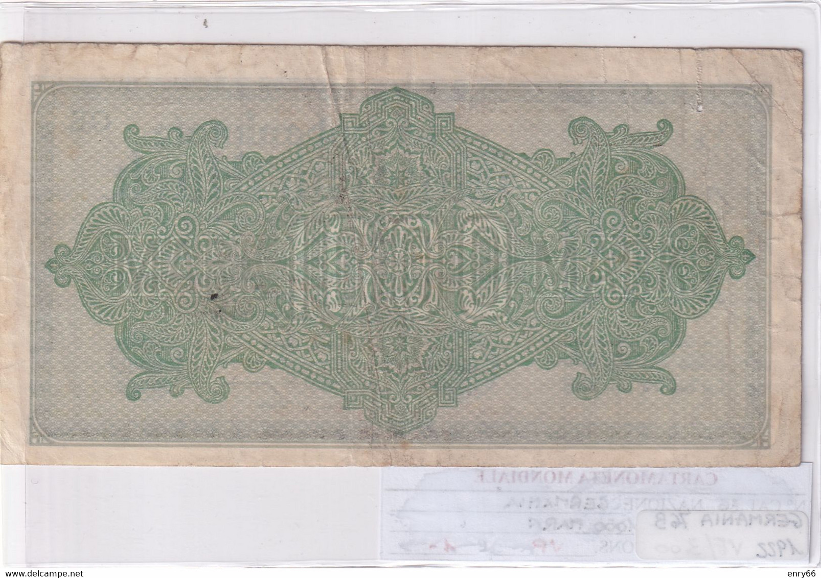 GERMANIA WEIMAR 1'000 MARK 1922 P 76 - 1.000 Mark