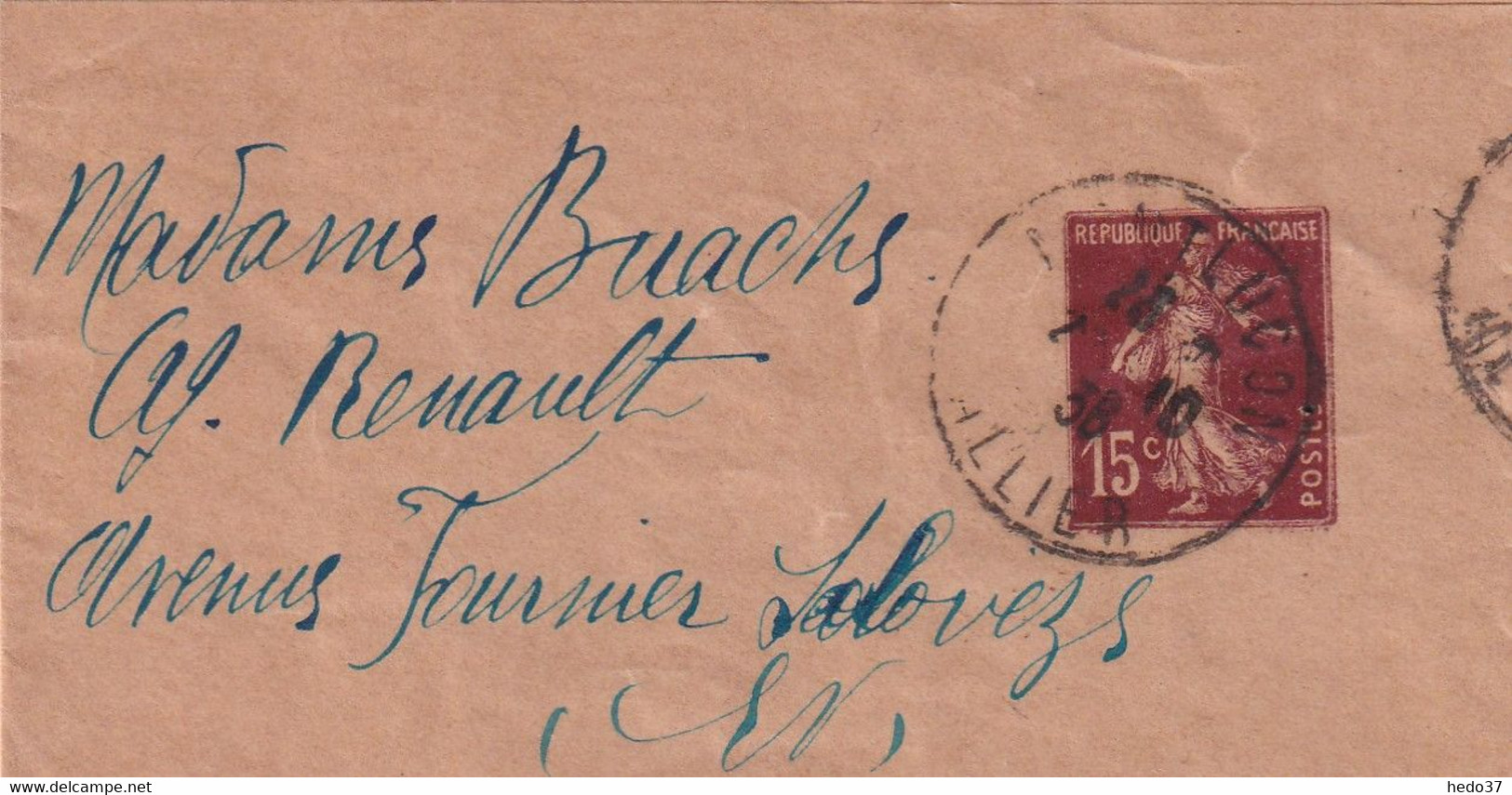 France Entiers Postaux - Bande Journal 15c Semeuse - Bandes Pour Journaux