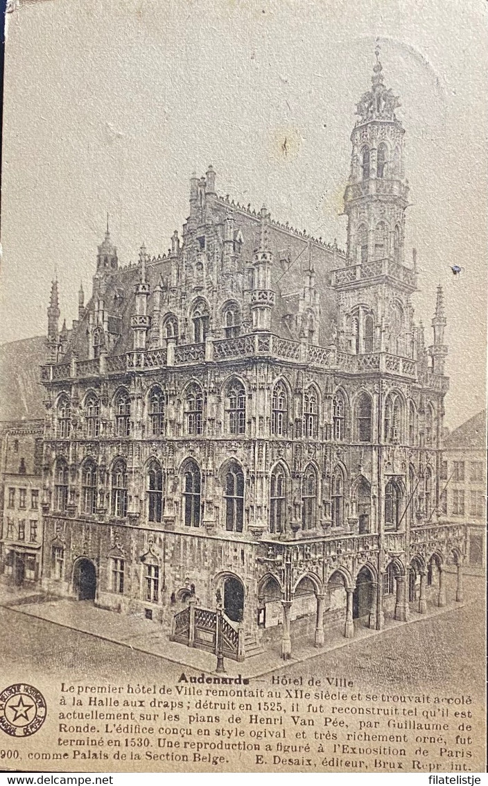 Oudenaarde Stadhuis Gelopen 1930 - Oudenaarde