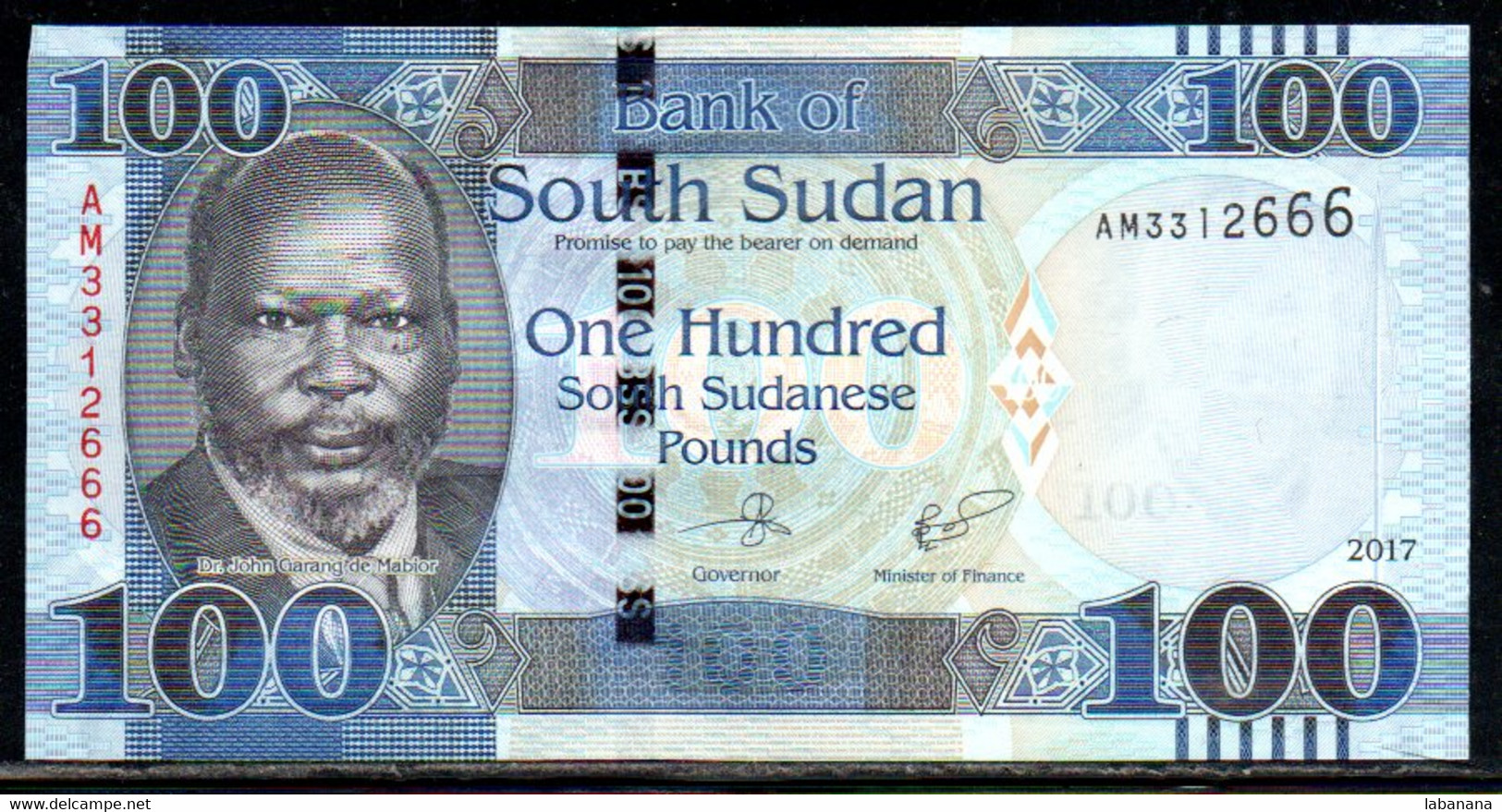 659-Soudan Du Sud 100 Pounds 2017 AM331 Neuf/unc - Sudán Del Sur