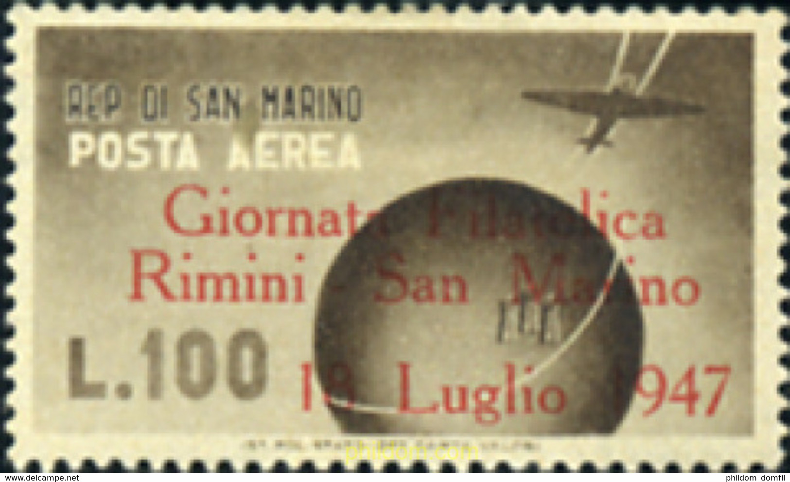 140616 MNH SAN MARINO 1947 JORNADA FILATELICA - Usati