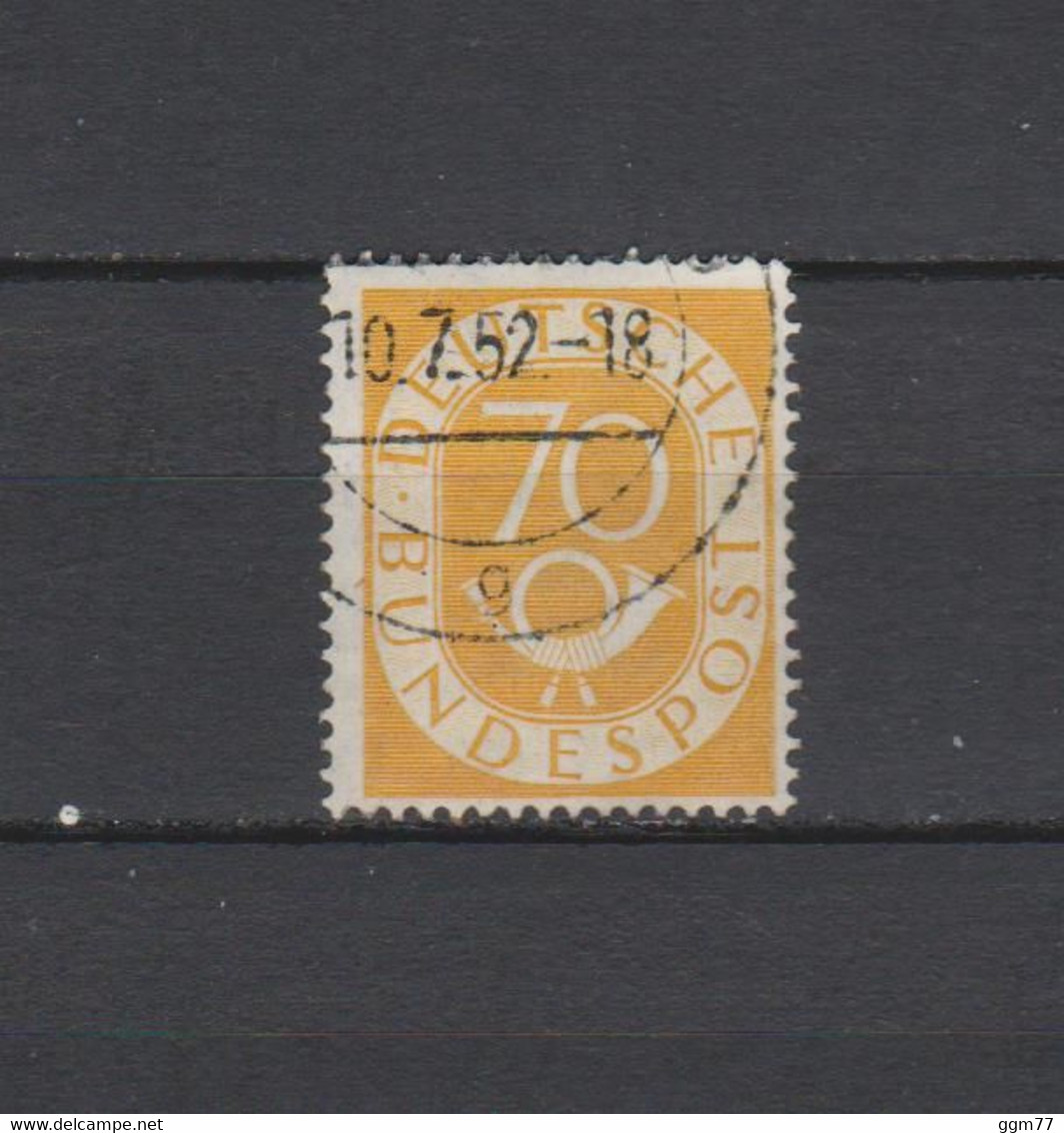 N° 22 TIMBRE ALLEMAGNE RFA OBLITERE DE 1951  Cote : 18 € - Gebraucht