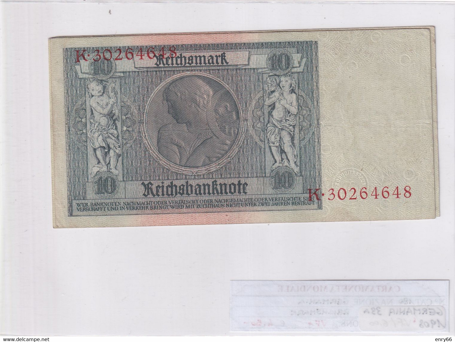 GERMANIA WEIMAR 10 REICHSMARK 1929 P 180 - 10 Mark