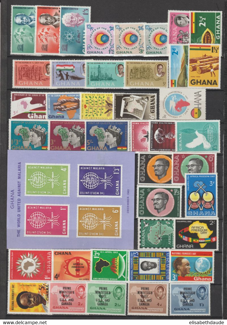 1957/... - GHANA - COLLECTION ** MNH - 4 PAGES - Ghana (1957-...)